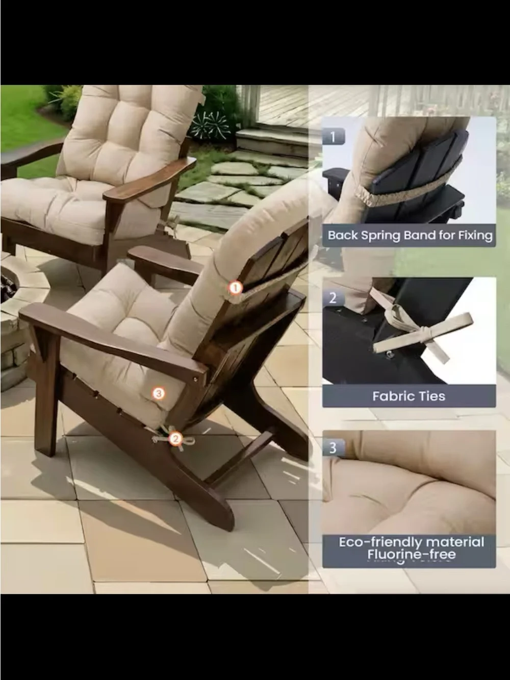 Beige Floor Chair Cushion - Unbranded Comfortable Backrest CUSHION ❗️❗️😍